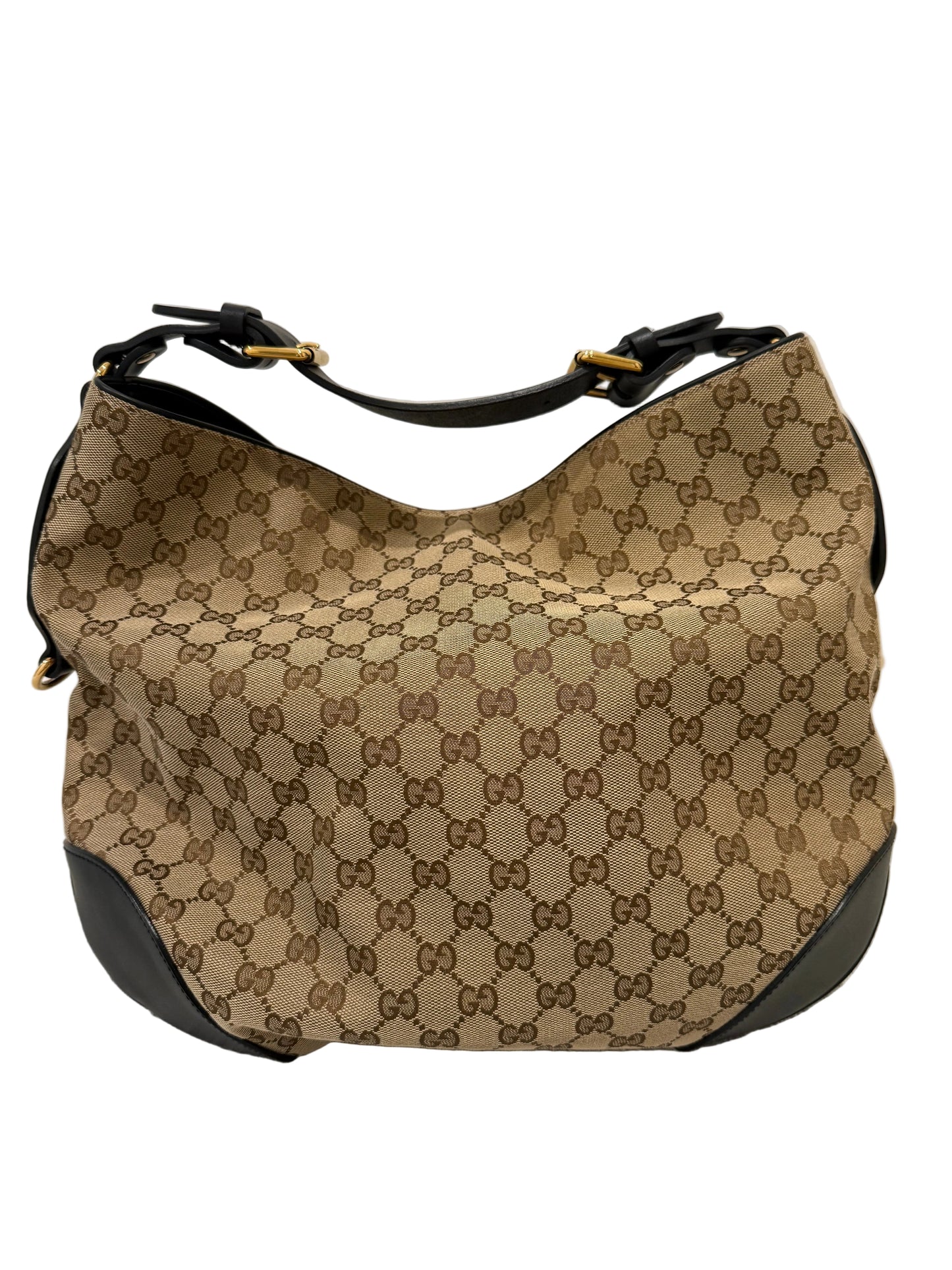 Gucci GG Canvas Studded Hobo Bag