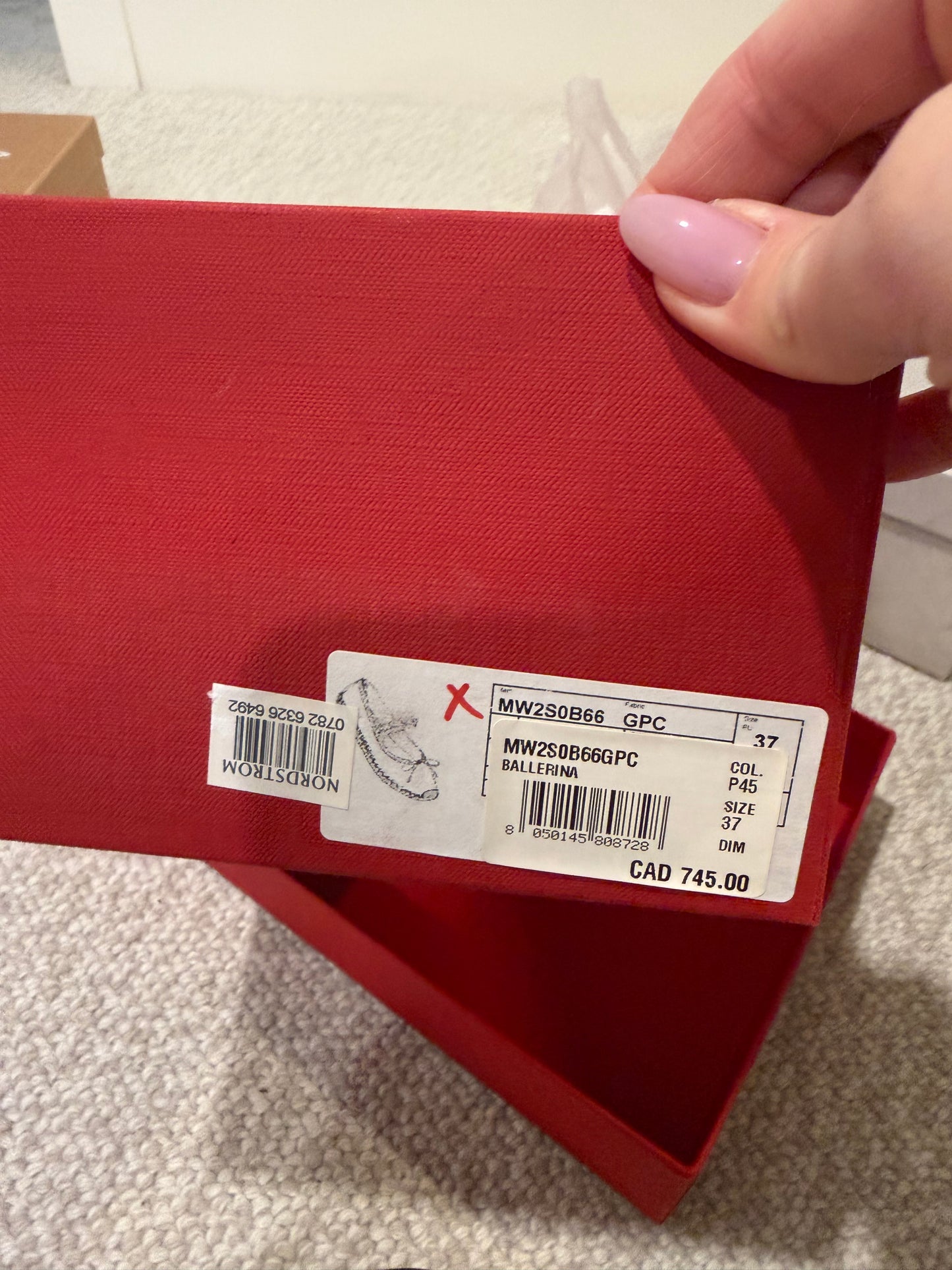 Valentino Rockstud Espadrille Ballerina Flats