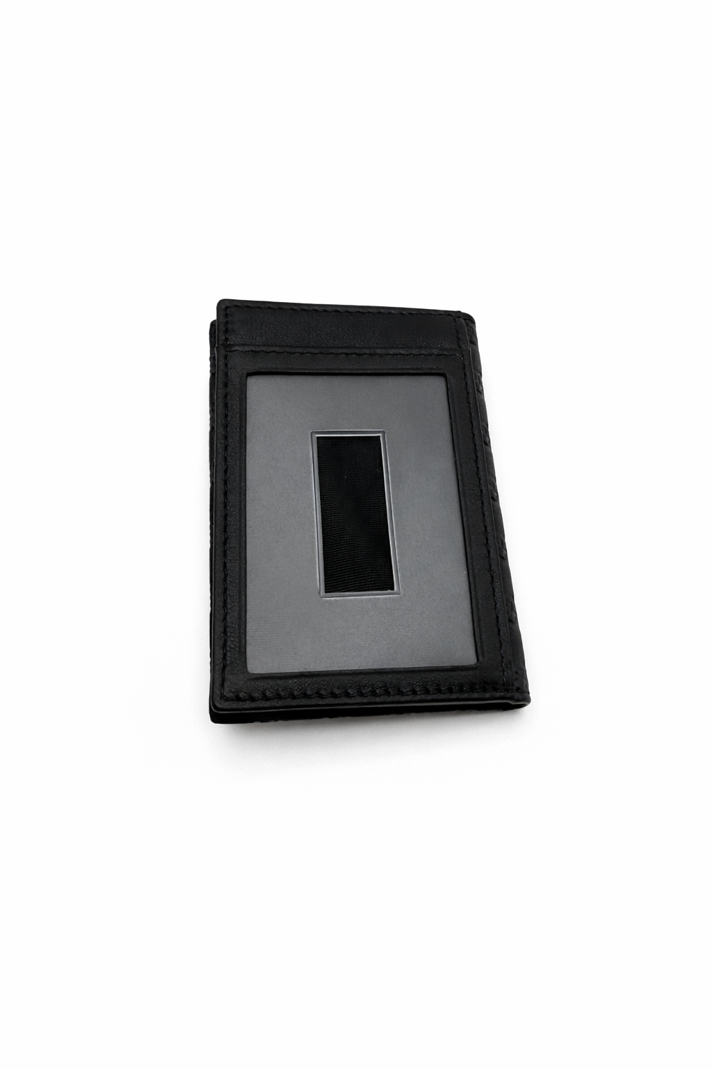 Gucci Black Leather GG Cardholder / ID Wallet