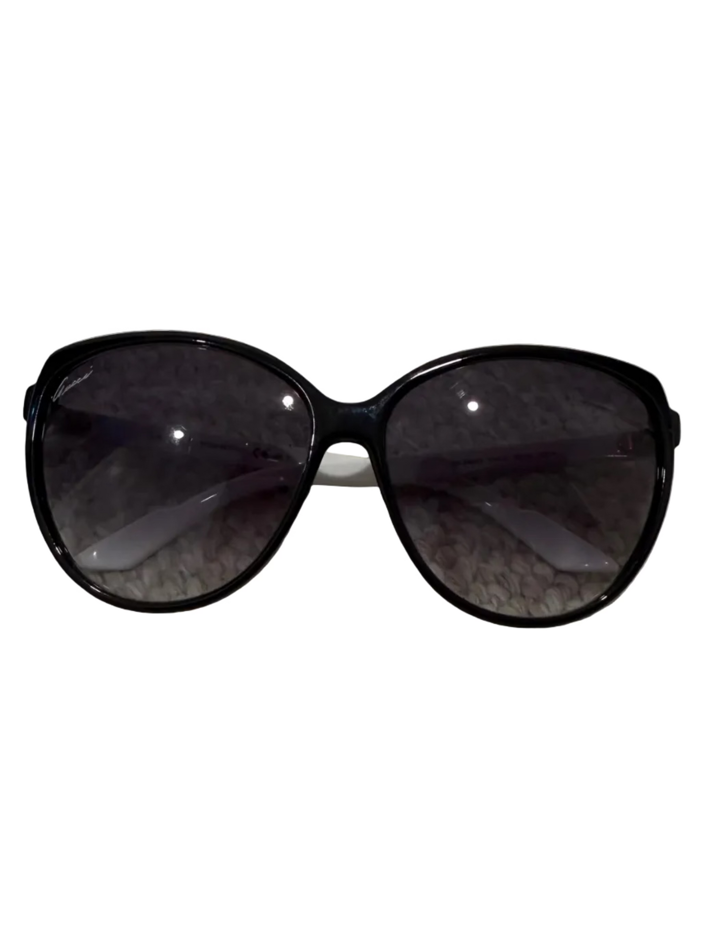 Gucci Oversized Black & White Sunglasses